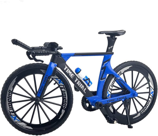 Bicicleta Mountain Bike Time Trial albastra/negru - 1/10 Altaya