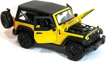 Jeep Wrangler 2014 galben - 1/18 Maisto