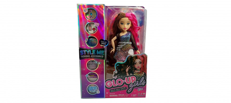 Papusa Glo-Up Girls Glo All Out - Erin 27cm