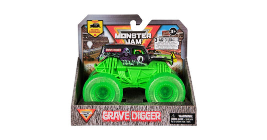 Monster Jam Grave Digger  cu roti care lumineaza - 1/43