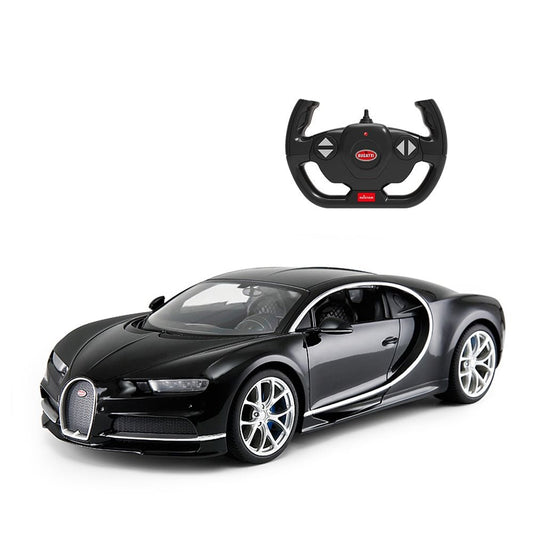 Bugatti Chiron negru cu telecomanda - 1/14 Rastar