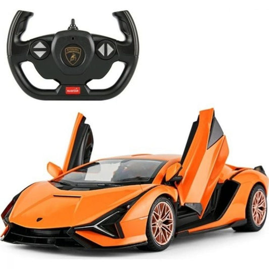 Lamborghini Sian portocaliu cu telecomanda - 1/14 Rastar