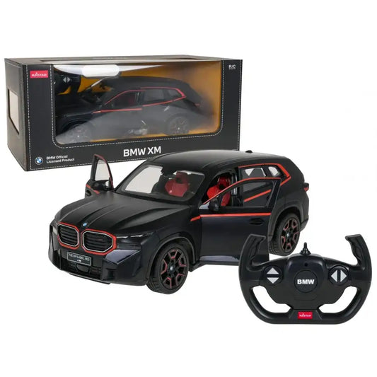 BMW XM negru/rosu cu telecomanda - 1/14 Rastar