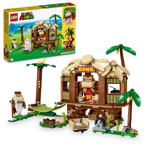 LEGO Super Mario 71424 - Set de extindere - Casa din copac a lui Donkey Kong (555 piese)