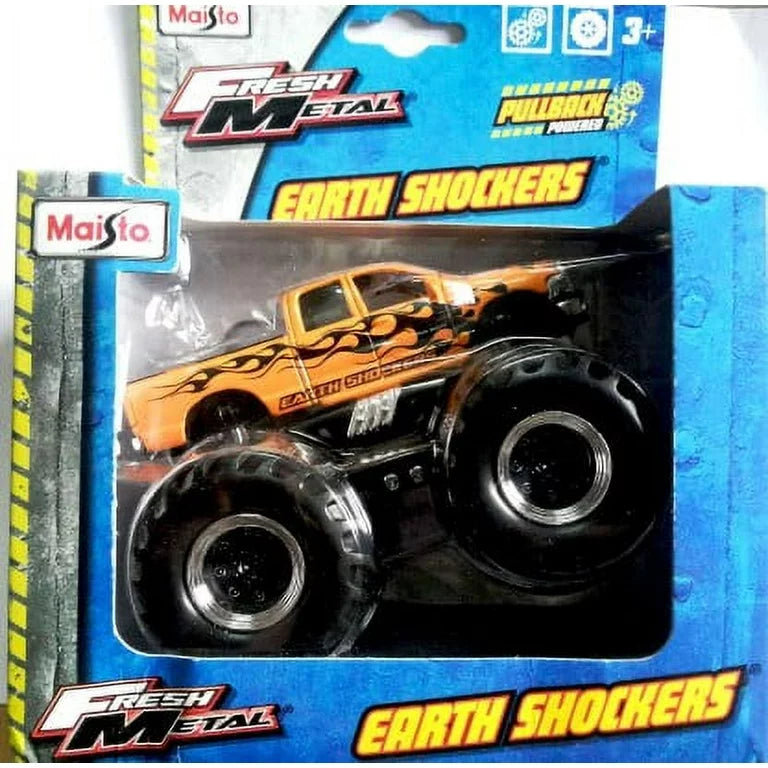 Monster Truck Earth Shockers 13cm DODGE RAM 1500 pullback Fresh Metal - Maisto