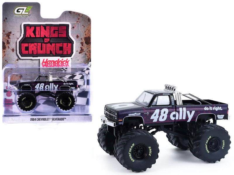 Monster Truck Chevrolet Silverado 1984 Hendrick Motorsports #48 - 1/64 Greenlight