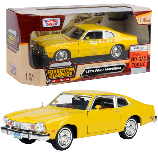Ford Maverick 1974 galben - 1/24 Motormax