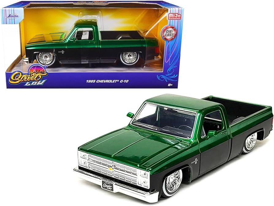 Chevrolet C10 1985 verde/negru - 1/24 Jada