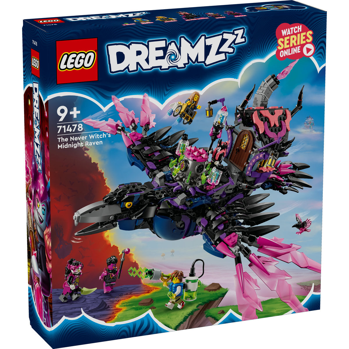 LEGO DREAMZzz 71478 - Corbul de la miezul noptii al vrajitoarei din Never (1203 piese)