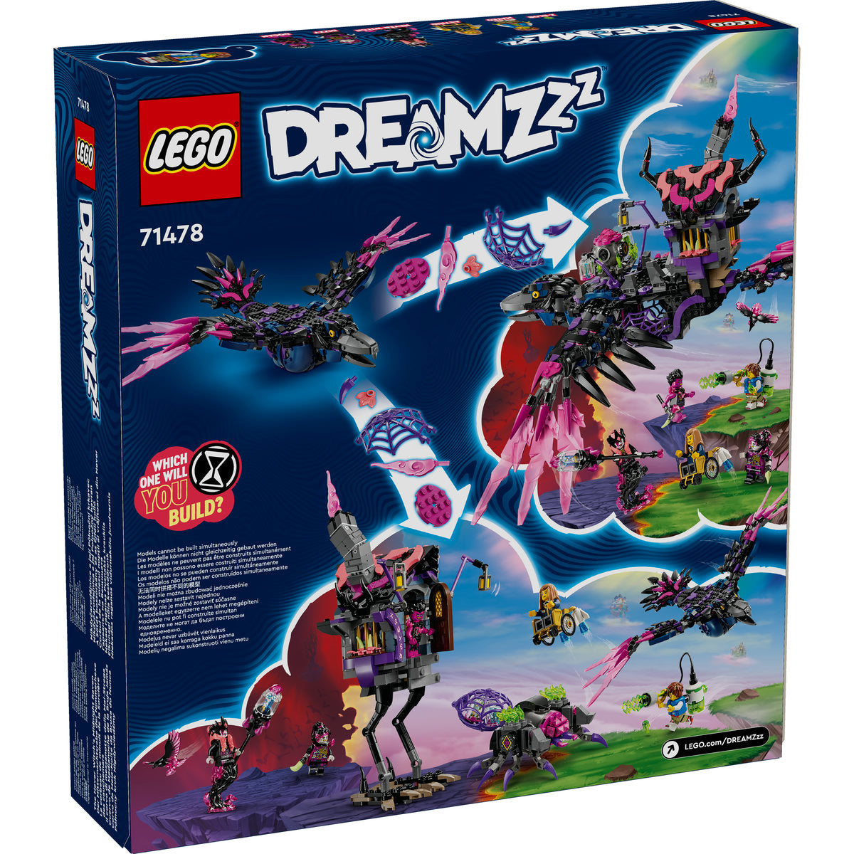 LEGO DREAMZzz 71478 - Corbul de la miezul noptii al vrajitoarei din Never (1203 piese)