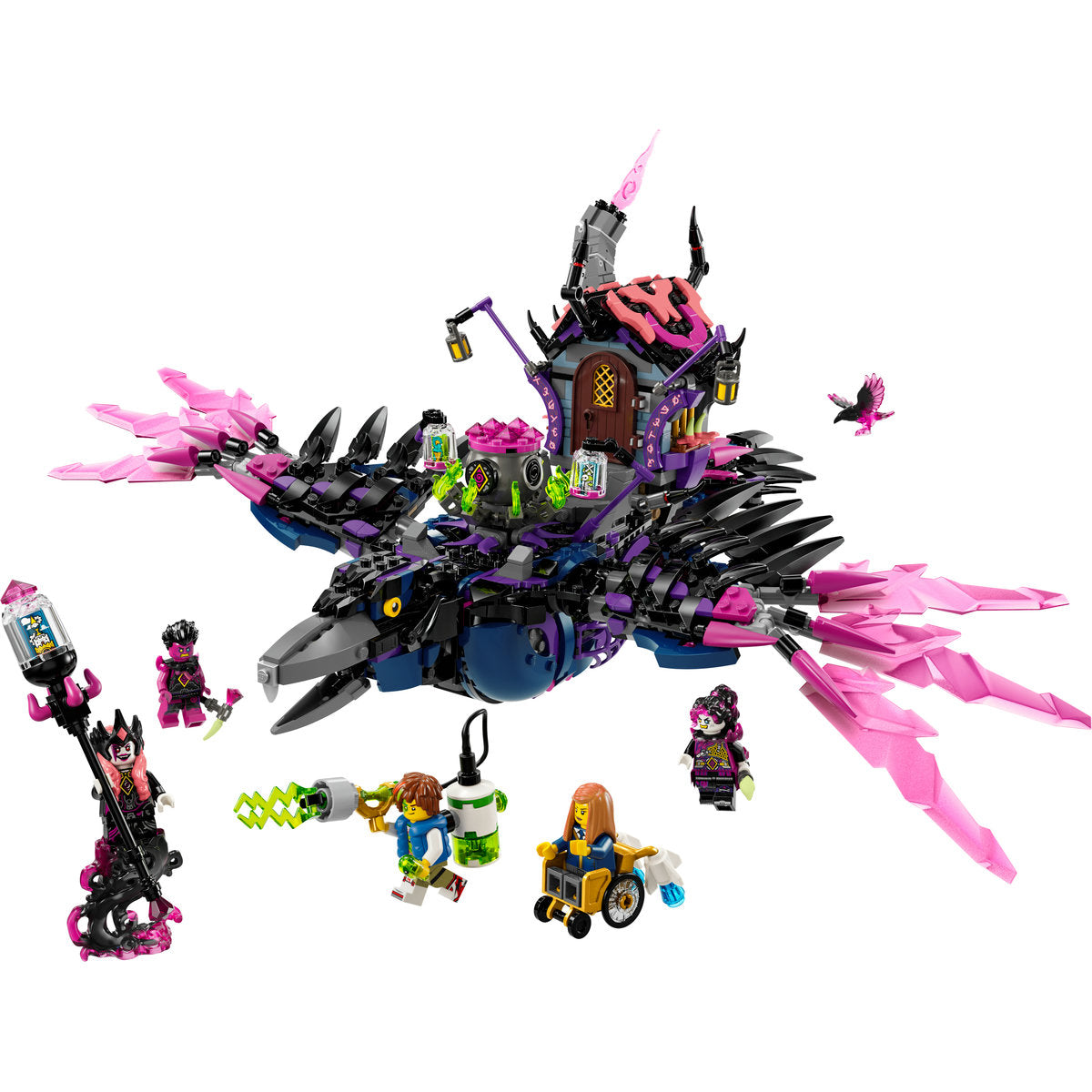 LEGO DREAMZzz 71478 - Corbul de la miezul noptii al vrajitoarei din Never (1203 piese)