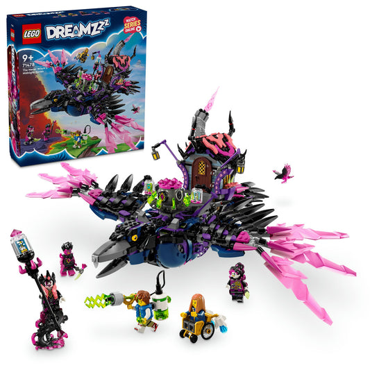 LEGO DREAMZzz 71478 - Corbul de la miezul noptii al vrajitoarei din Never (1203 piese)