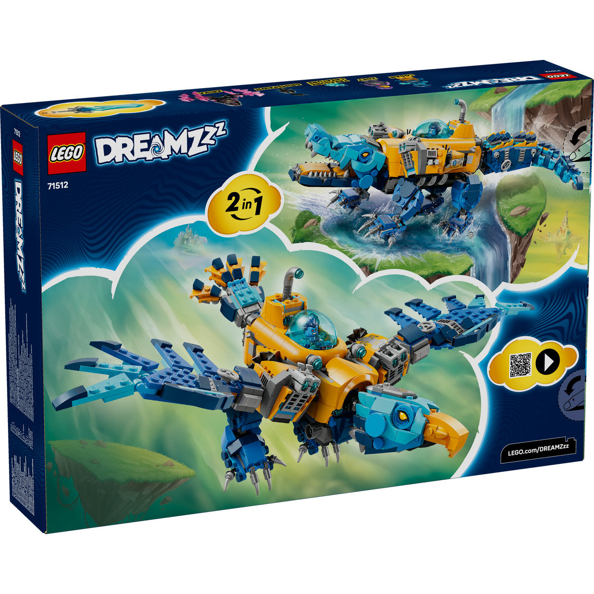 LEGO DREAMZzz 71512 - Submarin crocodil (1107 piese)