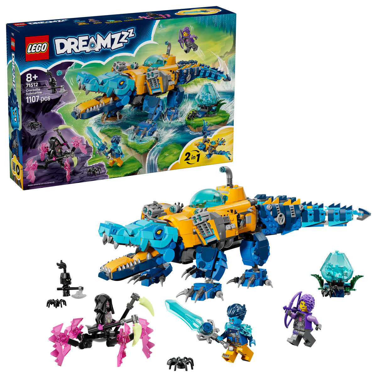 LEGO DREAMZzz 71512 - Submarin crocodil (1107 piese)