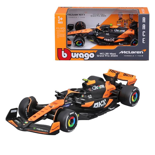 Formula 1 McLaren MCL38 Miami Grand Prix 2024 Lando Norris - 1/43 Bburago