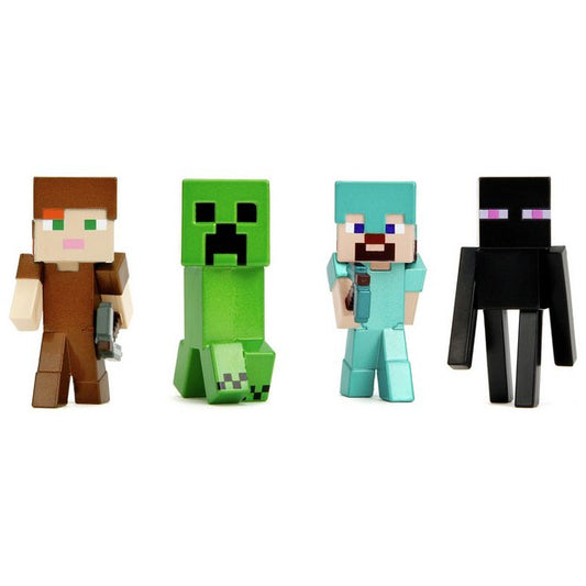 Set 4 figurine metalice Minecraft 5,5cm - Jada