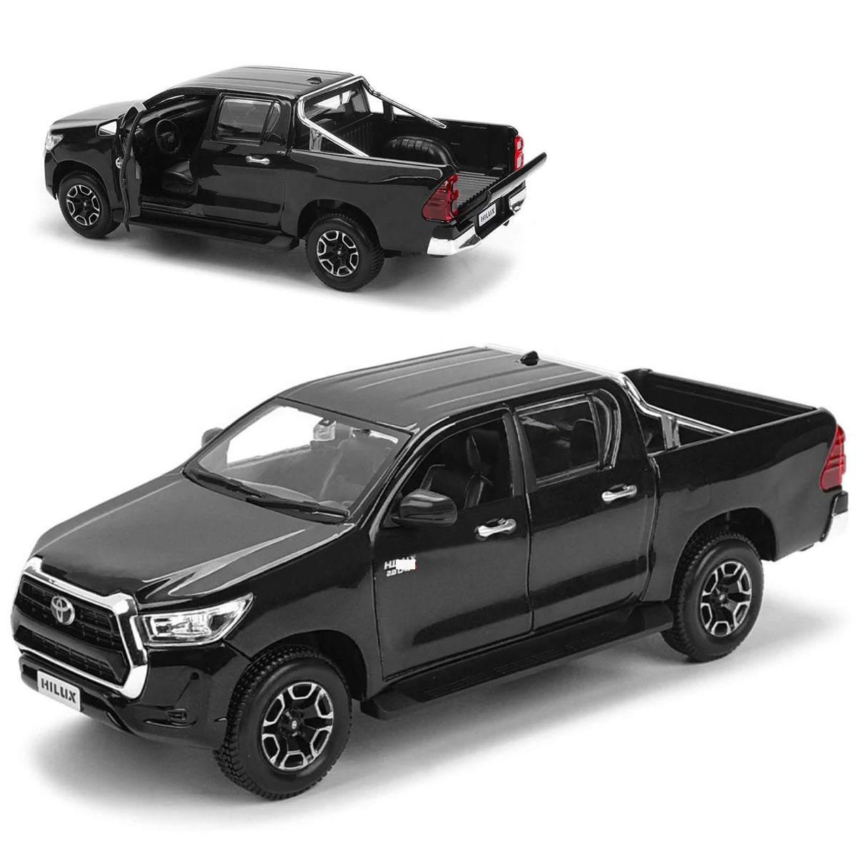 Toyota Hilux neagra - 1/27 Maisto