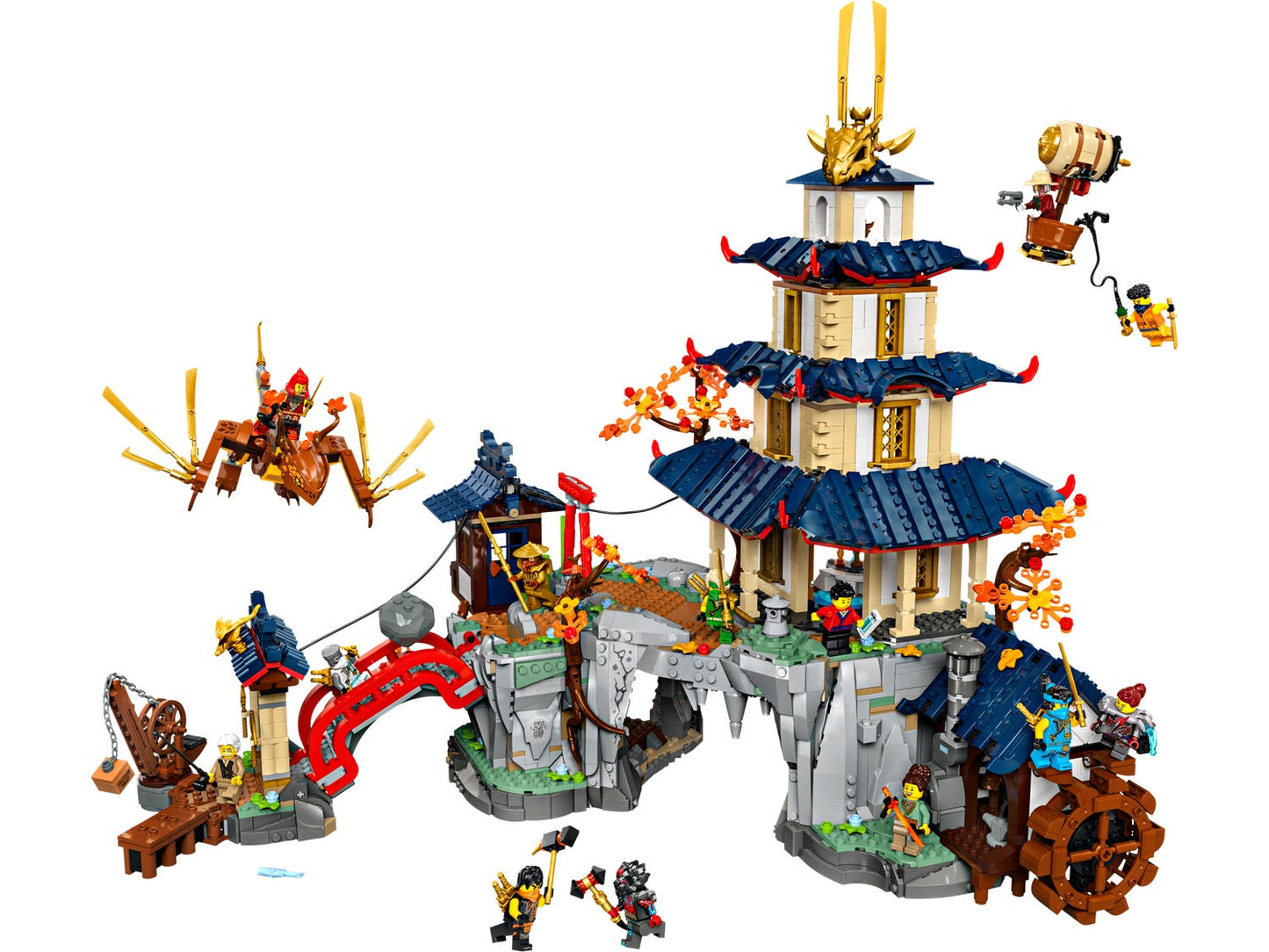 LEGO NINJAGO 71814 - Orasul templelor la turneu (3489 piese)
