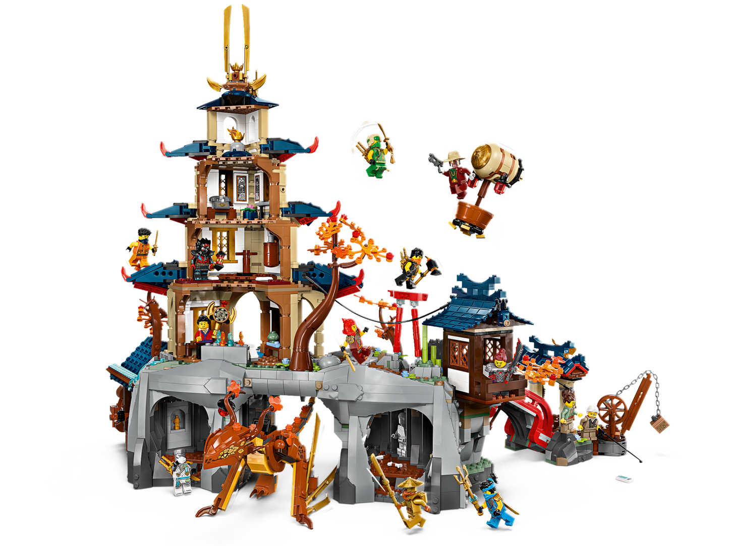 LEGO NINJAGO 71814 - Orasul templelor la turneu (3489 piese)