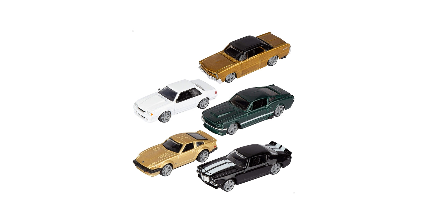 Set 5 masinute metalice Vintage Collection - 1/64 Bburago