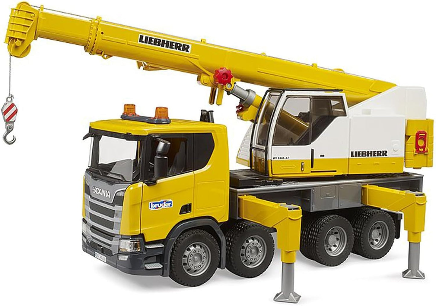 BRUDER 3571 - Camion Scania cu macara Liebherr