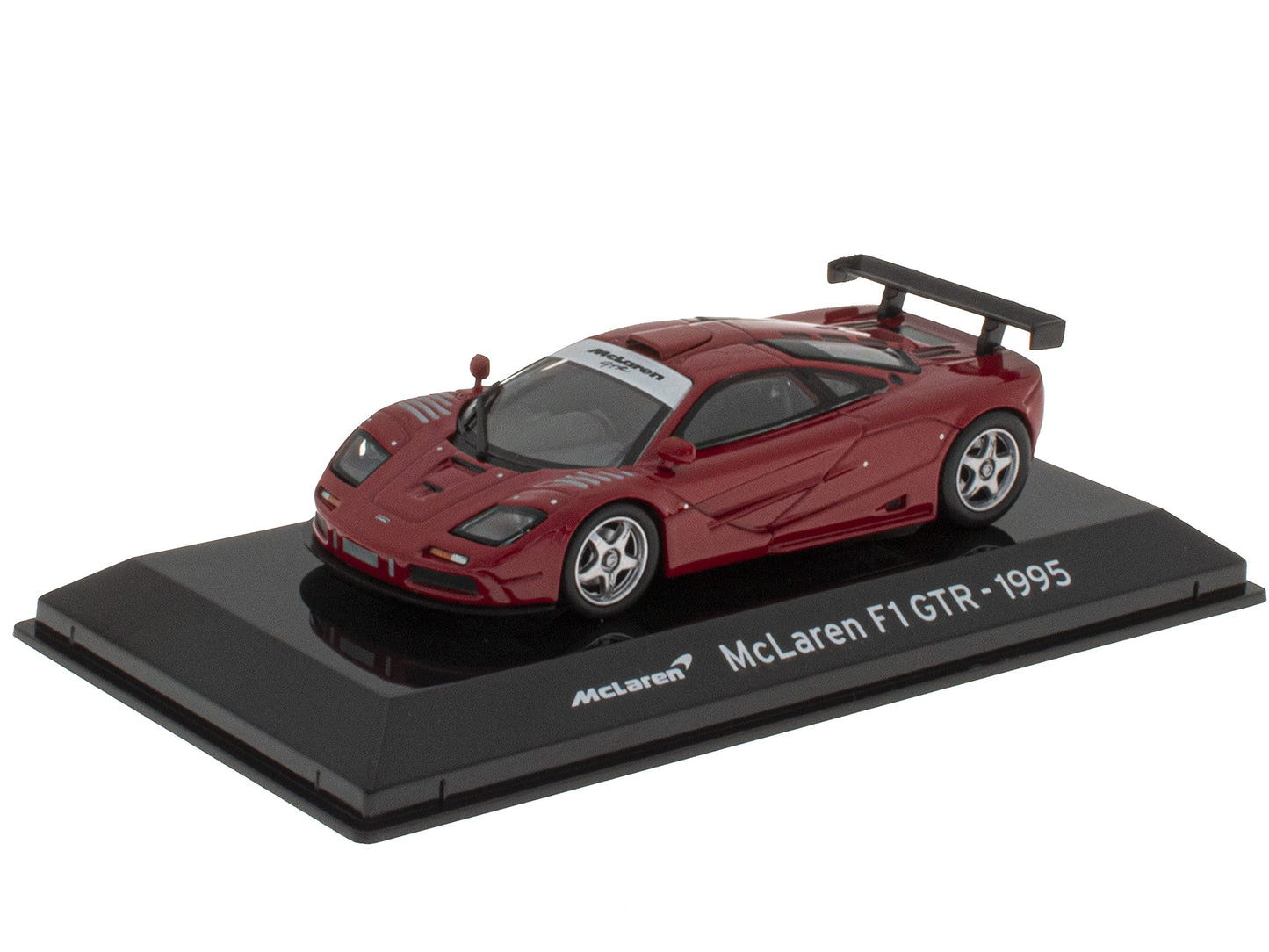 McLaren F1 GTR 1995 rosu cu vitrina plexiglass - 1/43 Altaya