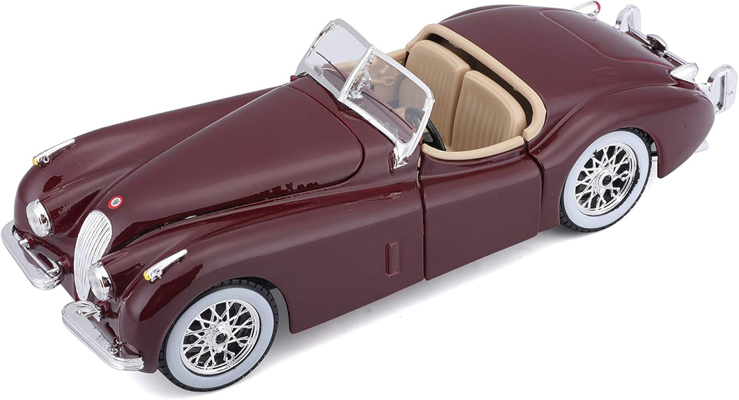 Jaguar XK 120 Roadster 1951 grena - 1/24 Bburago