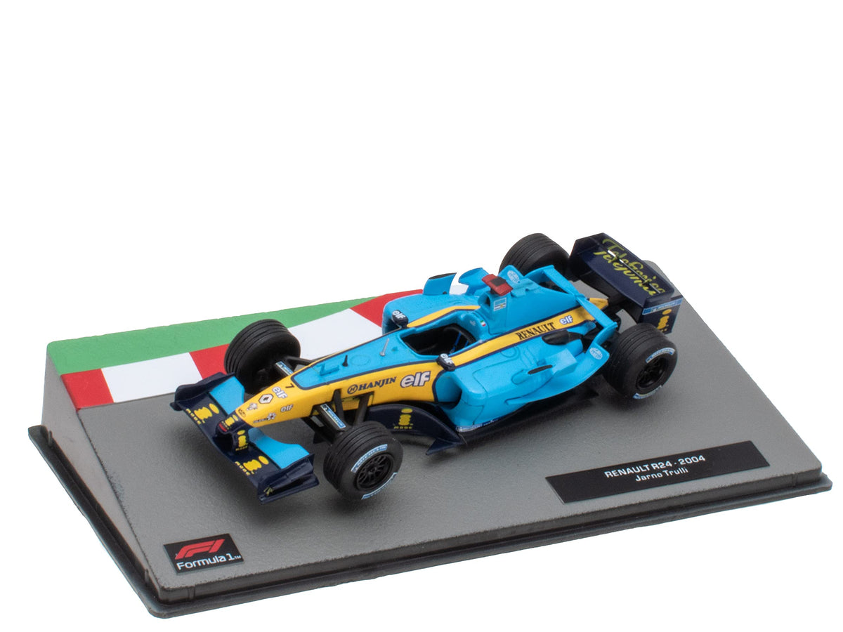 Formula 1 Renault R24 2004 Jarno Trulli cu vitrina plexiglass - 1/43 Edicola