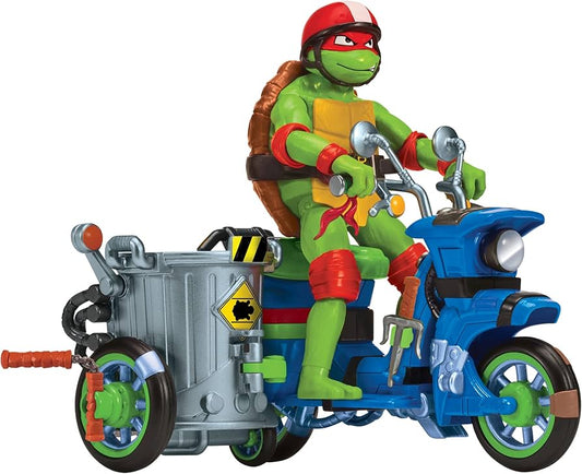 Figurina Raphael cu vehicul Testoasele Ninja - Battle Cycle