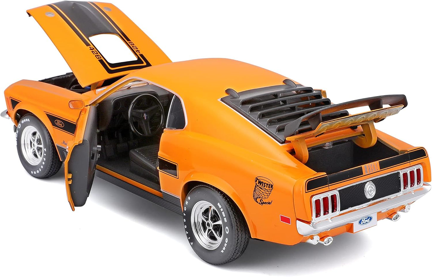 Ford Mustang 1970 Mach 1 portocaliu - 1/18 Maisto