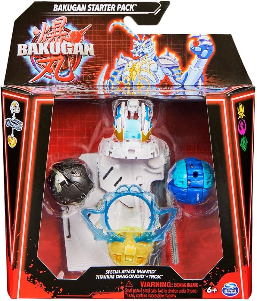 Set Bakugan Starter Pack - Titanium Dragonois - Trox