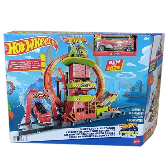 Pista Statia de pompieri Super loop - Hot Wheels