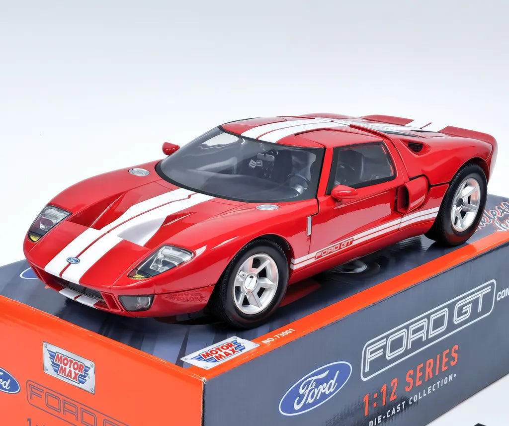 Ford GT Concept rosu/dungi albe - 1/12 Motormax