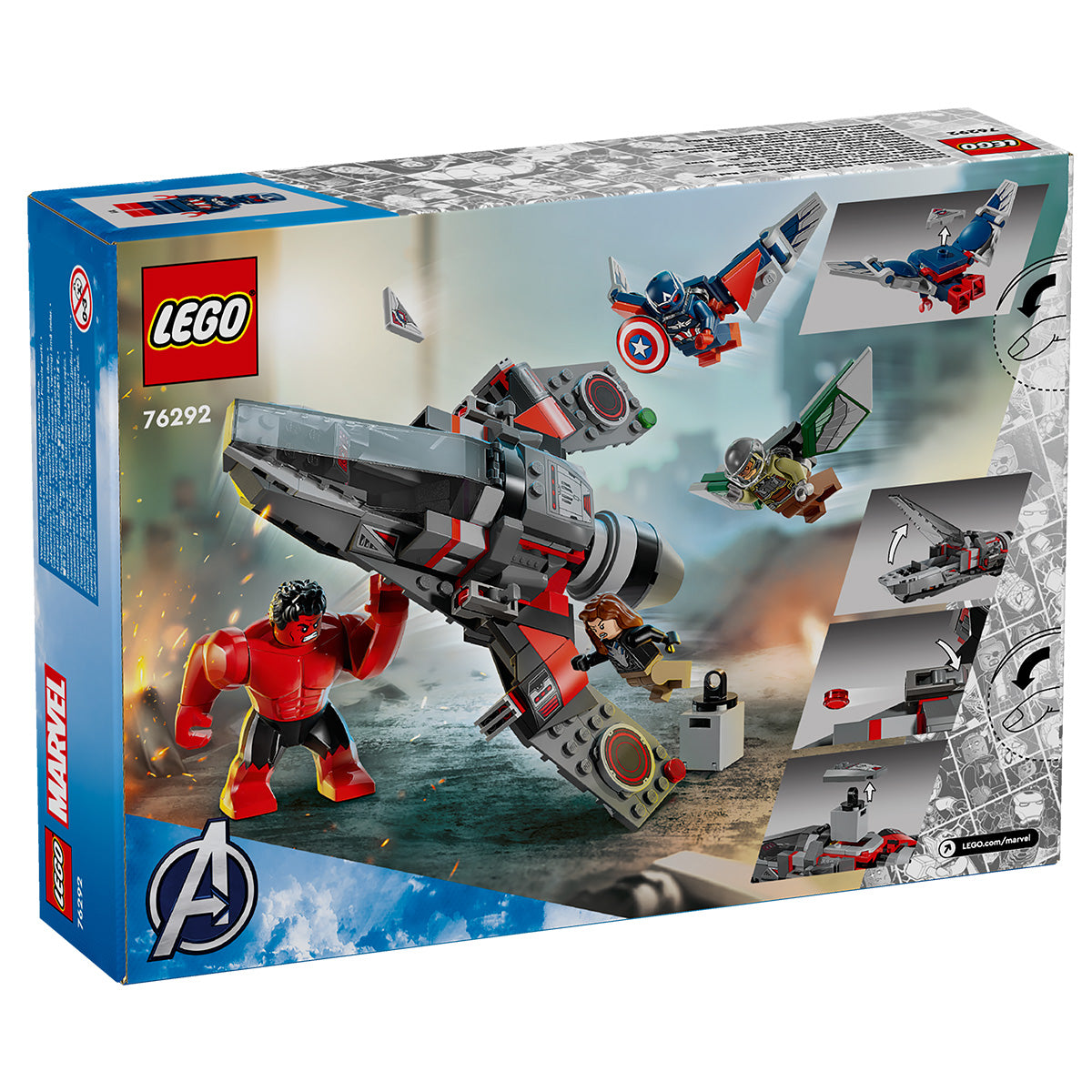 LEGO Marvel 76292 - Figurina noua de constructie Capitanul America (223 piese)