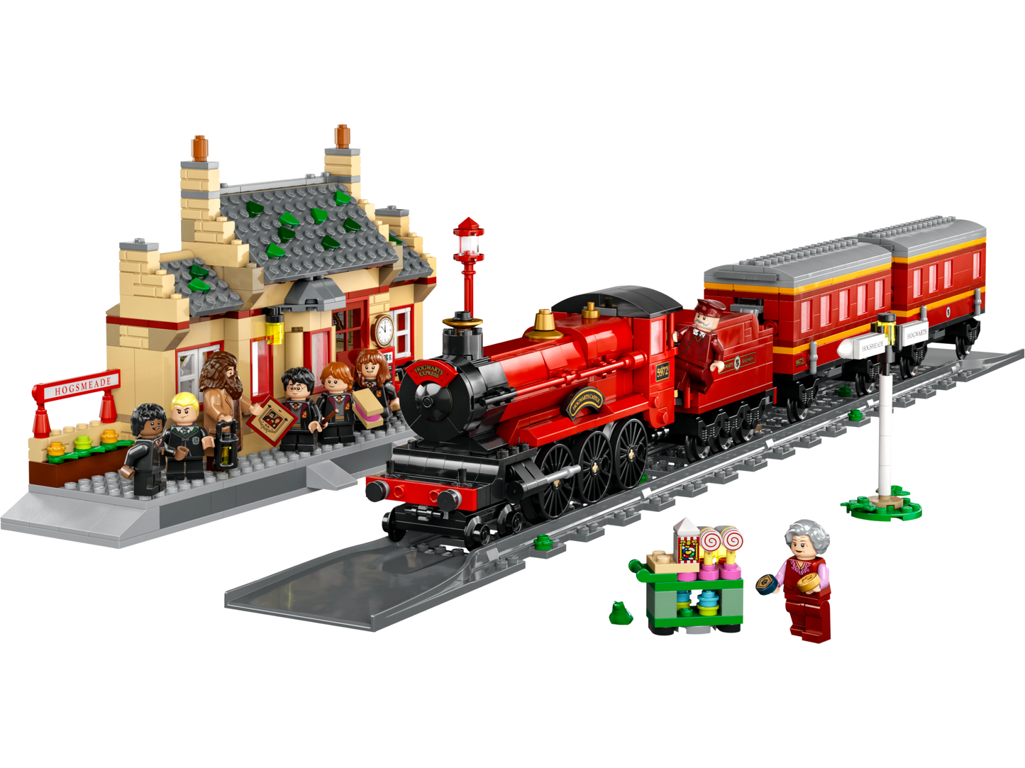 LEGO Harry Potter TM 76423 - Expresul Hogwarts si gara din Hogsmeade (1074 piese)