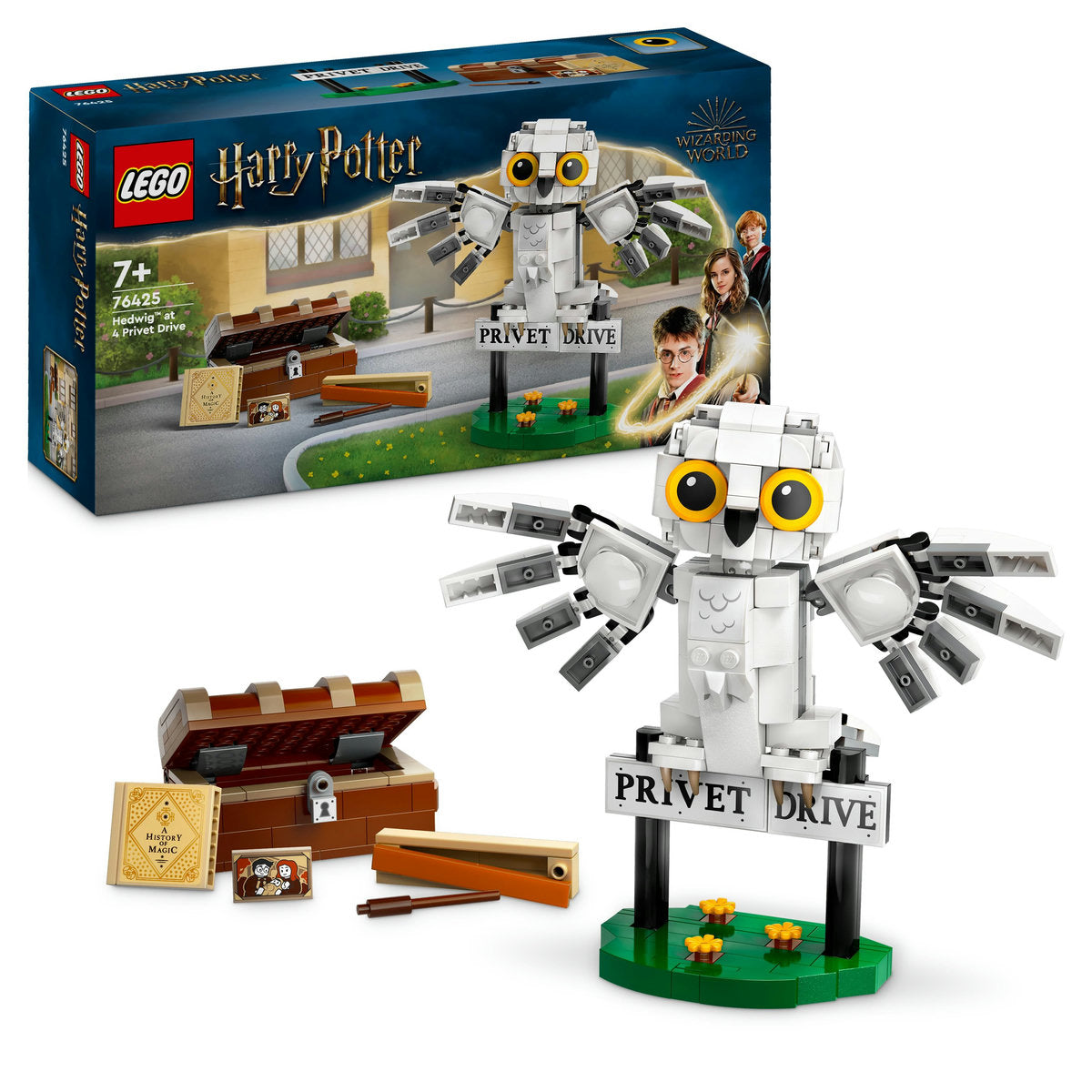 LEGO Harry Potter 76425 - Hedwig pe privet drive nr. 4 (337 piese)