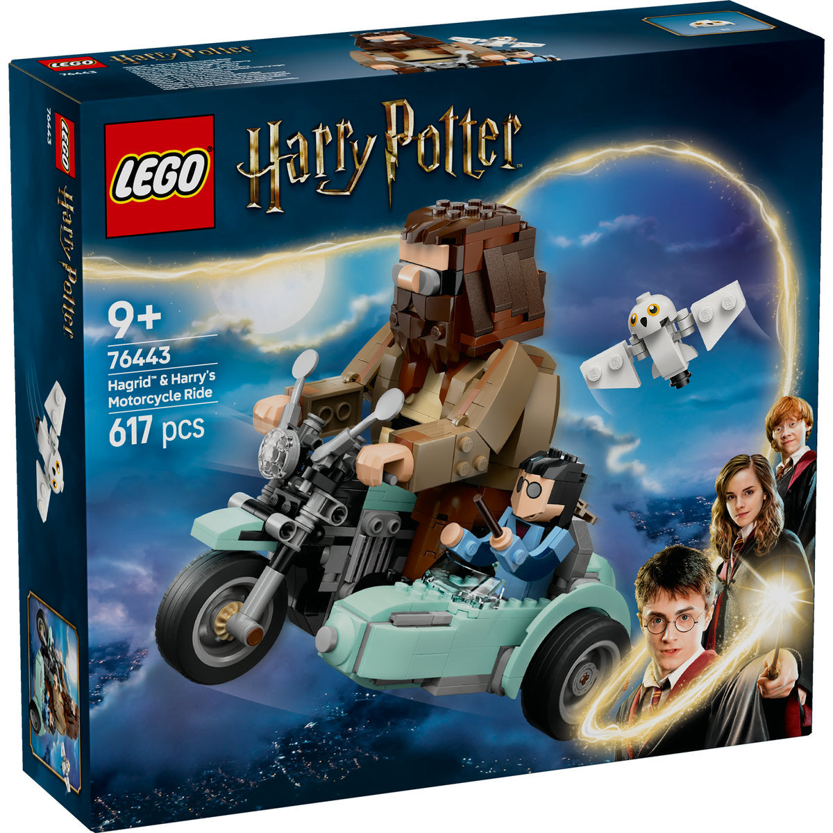 LEGO Harry Potter 76443 - Hagrid si Harry intr-o tura cu motocicleta (617 piese)