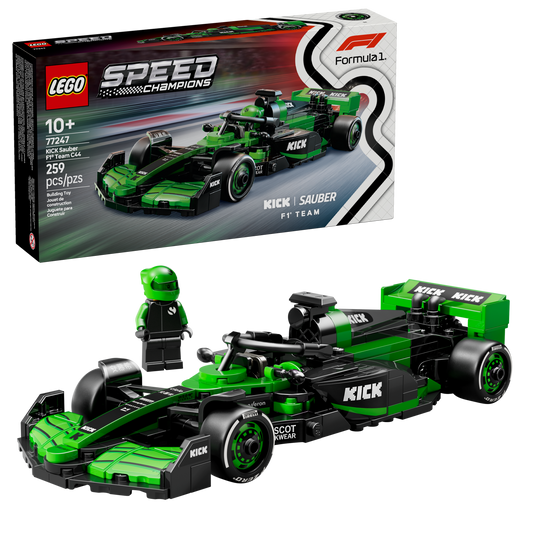 LEGO Speed Champions 77247 - Masina de curse KICK Sauber F1 Team C44 (259 piese)