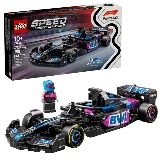 LEGO Speed Champions 77248 - Masina de curse BWT Alpine F1® Team A524 (258 piese)