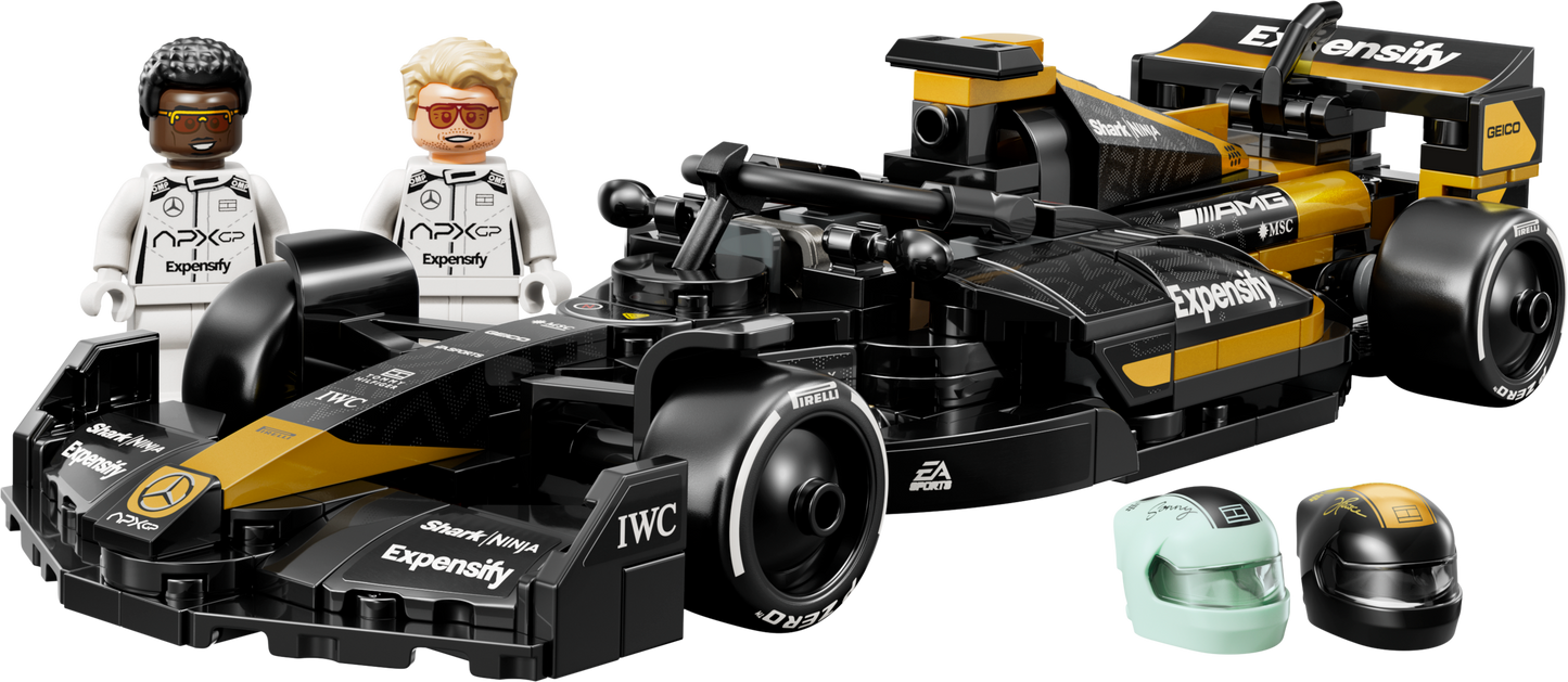 Lego Speed Champions 77252 - Maşina de curse a echipei APXGP din F1, The Movie (268 piese)