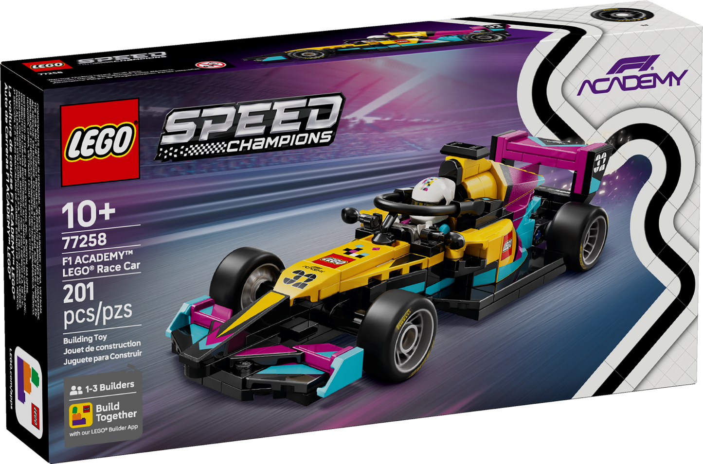 LEGO Speed Champions 77258 - Masina de curse LEGO F1 ACADEMY (201 piese)