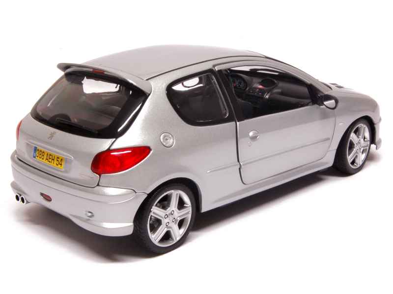 Peugeot 206 RC 2003 argintiu - 1/18 Norev