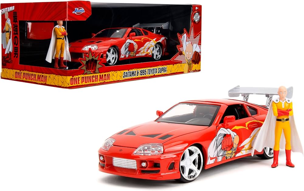 Toyota Supra 1995 si figurina One Punch Man - 1/24 Jada