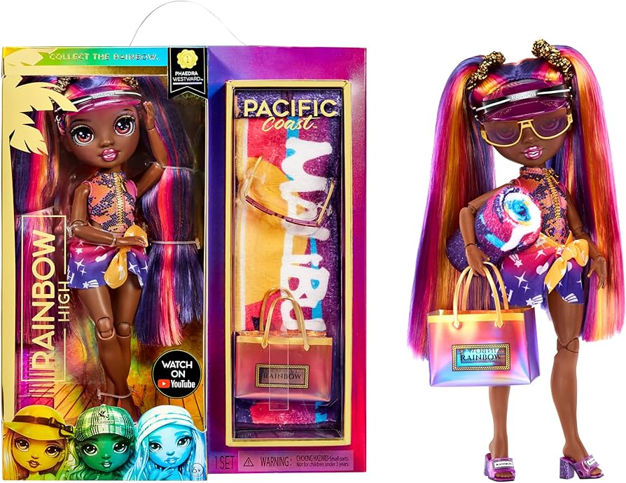 Papusa Rainbow High Pacific Coast - Phaedra Westward 28cm