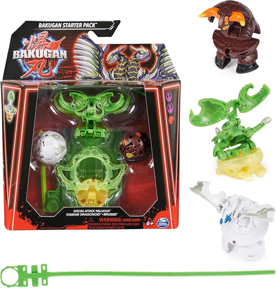 Set Bakugan Starter Pack special attack Nillious-Titanium Dragonoid-Bruiser