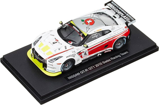 Nissan GT-R GT1 2010 Swiss Racing Team cu vitrina plexiglass - 1/43 Ebbro