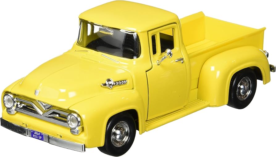 Ford F-100 Pickup 1955 galben - 1/24 Motormax