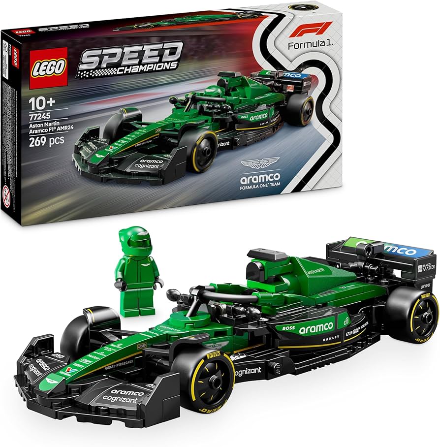 LEGO Speed Champions 77245 - Masina de curse Aston Martin Aramco F1® AMR24  (269 piese)