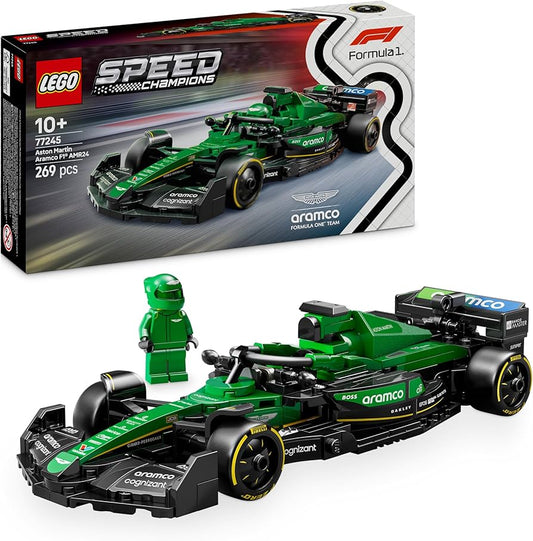 LEGO Speed Champions 77245 - Masina de curse Aston Martin Aramco F1® AMR24  (269 piese)