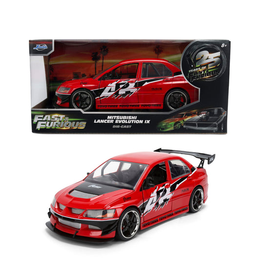Mitsubishi Lancer Evolution IX rosu/negru - 1/24 Jada
